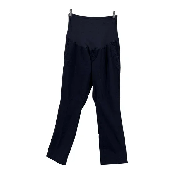 Old Navy Maternity Bootcut Full Panel Pants Navy‎ Blue Size 14 Short Pants - Picture 2 of 8